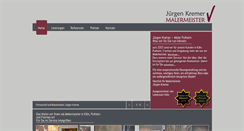 Desktop Screenshot of kremer-malerbetrieb.de